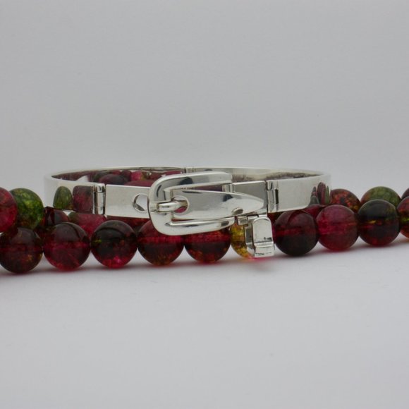 Gucci Silver Belt Buckle Bracelet - Picture 11 of 12